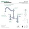 Kingston Brass KS1171AL Heritage Bridge Kitchen Faucet, Polished Chrome KS1171AL - alternate 2